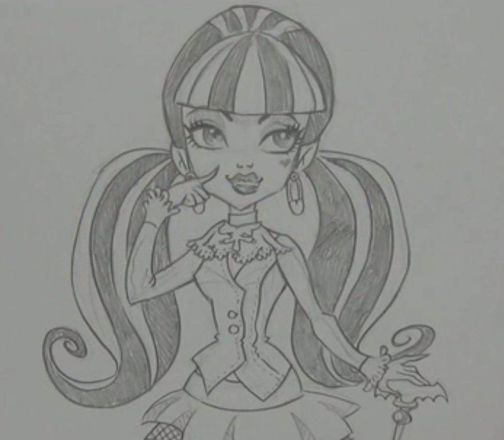 Draculaura dibujo outlet
