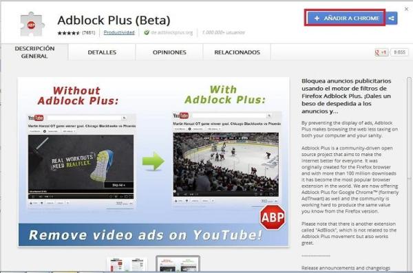 Cómo bloquear la publicidad de Google Chrome con AdThwart - Paso 2