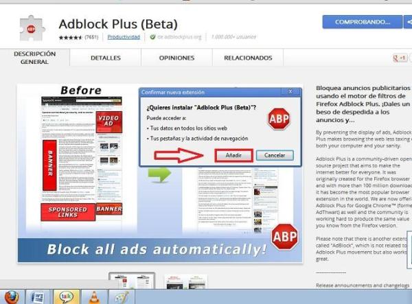 Cómo bloquear la publicidad de Google Chrome con AdThwart - Paso 3