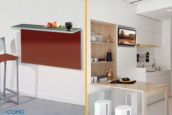 Cómo organizar una cocina pequeña - Mesa abatible