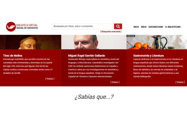 Las mejores páginas para descargar libros gratis de forma legal - Biblioteca Virtual Miguel de Cervantes