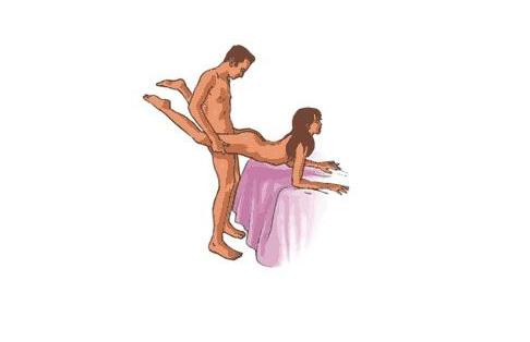 Posturas sexuales para bajar el abdomen - resultados increíbles - La carretilla, otra postura para adelgazar haciendo el amor