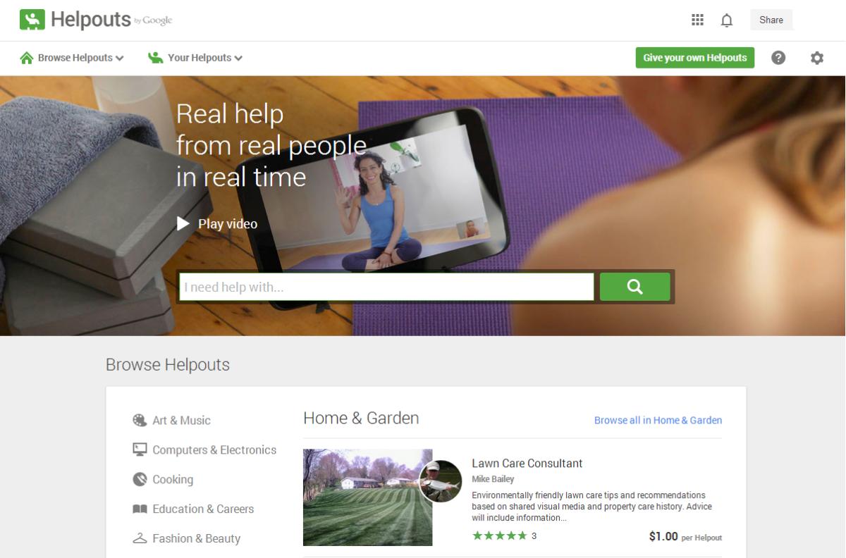 Qué es Google Helpouts