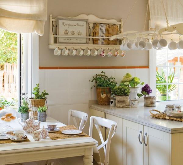 Consejos para almacenar la vajilla - las mejores ideas - Tazas de diseño como parte de la decoración 