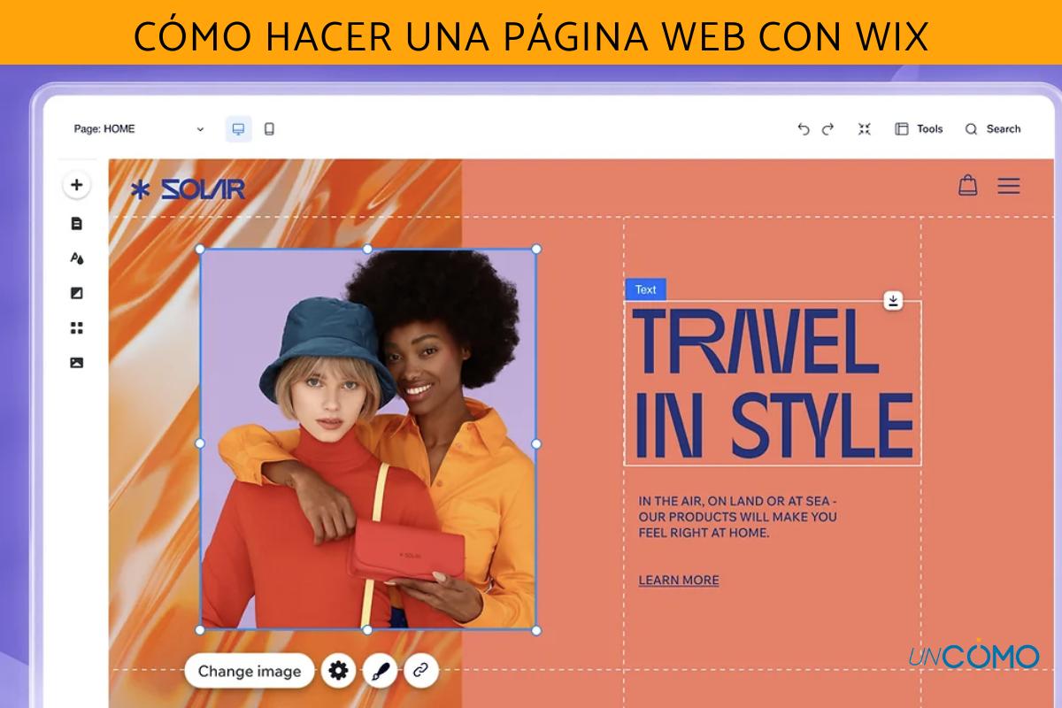 Cómo hacer una página web con Wix