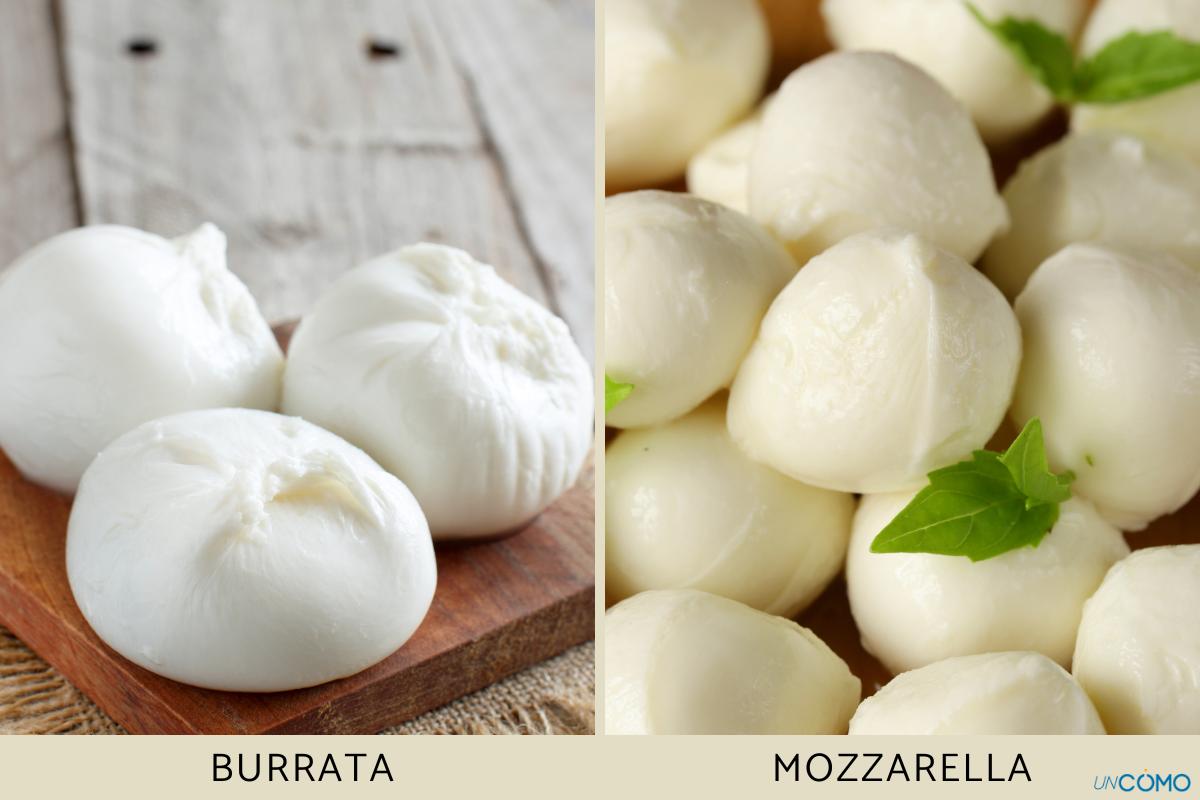 Diferencia entre burrata y mozzarella: conoce en qué se diferencian y en qué son similares