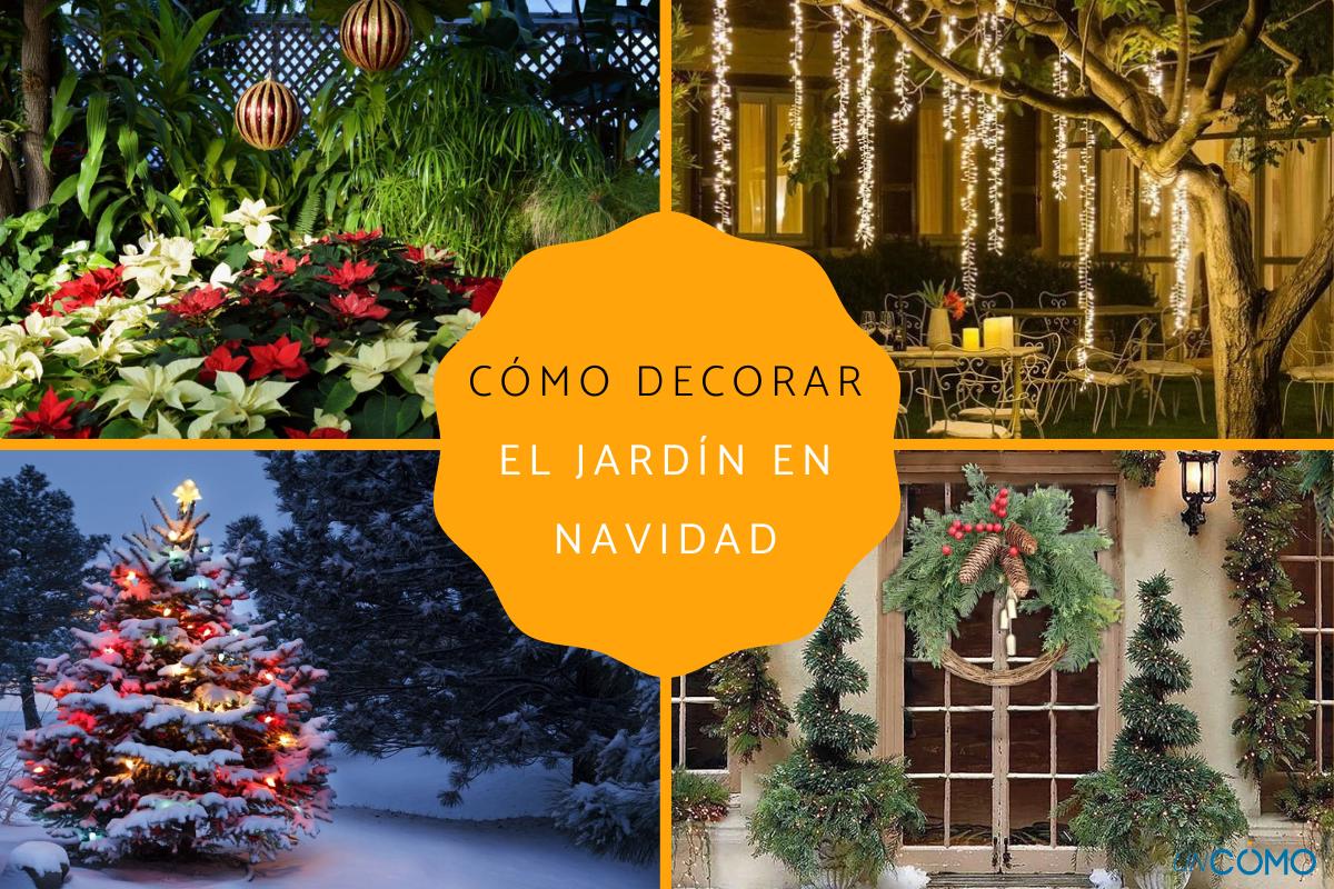 Cómo decorar el jardín en Navidad