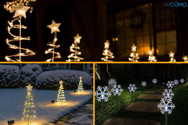 Cómo decorar el jardín en Navidad - Decorar senderos