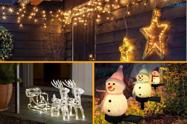 Cómo decorar el jardín en Navidad - Figuras de Navidad con luces