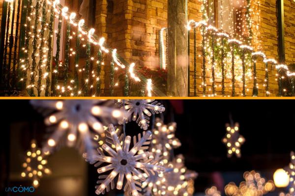 Cómo decorar el jardín en Navidad - Luces navideñas