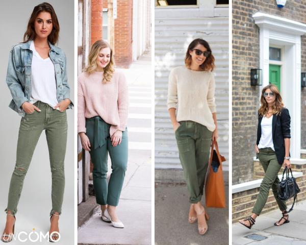 Cómo combinar un pantalón verde - Tres conjuntos para empezar con lo que ya tienes