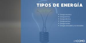 Tipos de energía: clasificación y ejemplos