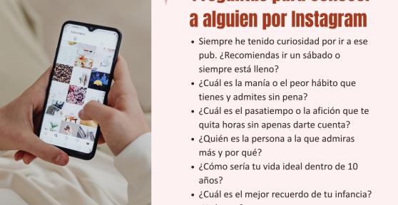 Preguntas para conocer a alguien por Instagram y mantener la conversación