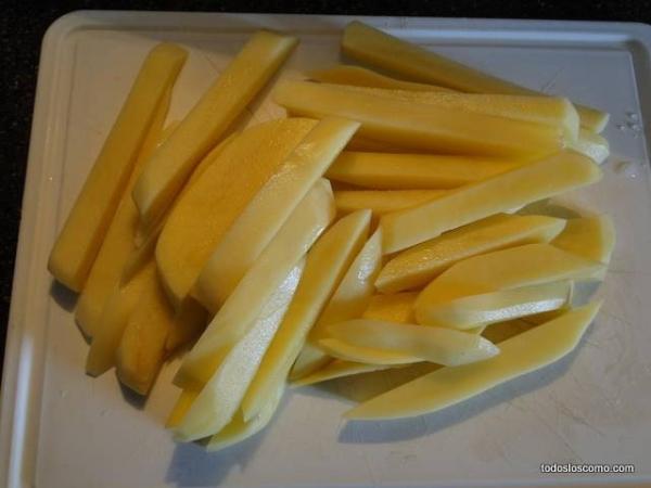 Cómo hacer papas fritas - Paso 3