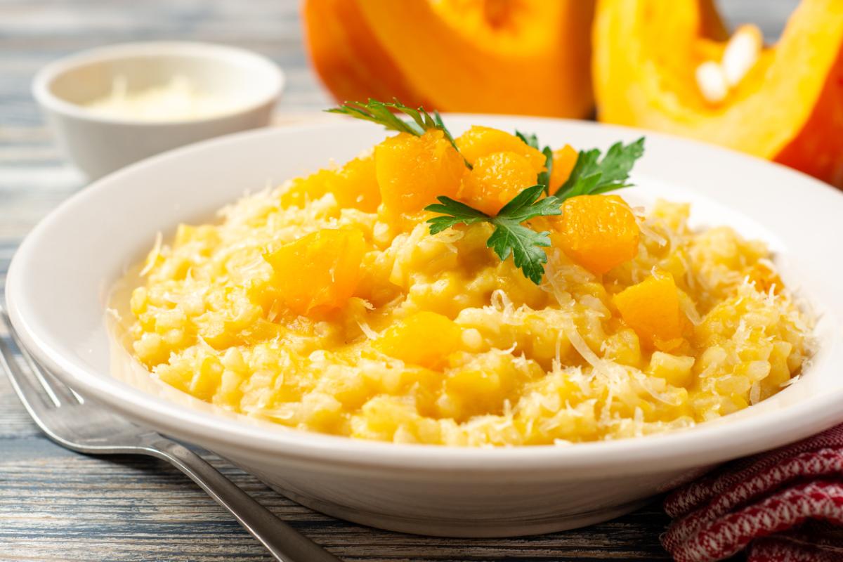 Cómo hacer un risotto de calabaza