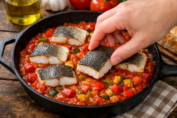 Bacalao con pisto de verduras: receta fácil y rápida - Paso 9