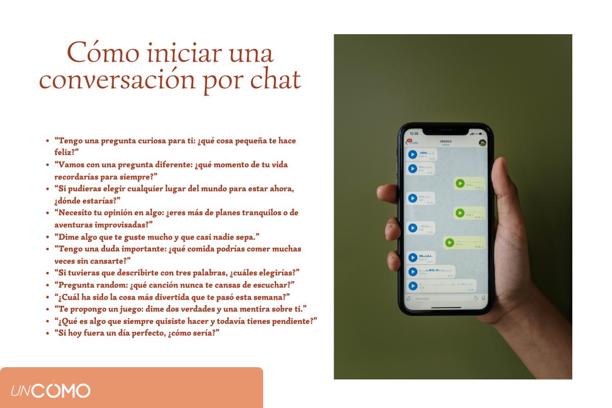 Cómo iniciar una conversación por chat sin que sea aburrida