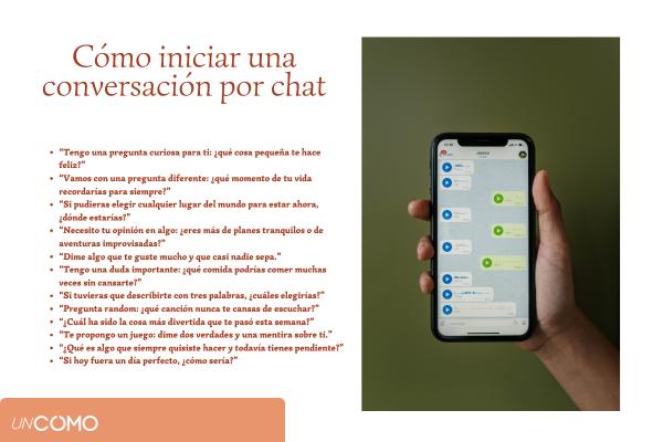 Cómo iniciar una conversación por chat sin que sea aburrida