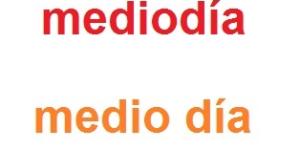 Cómo se escribe mediodía o medio día
