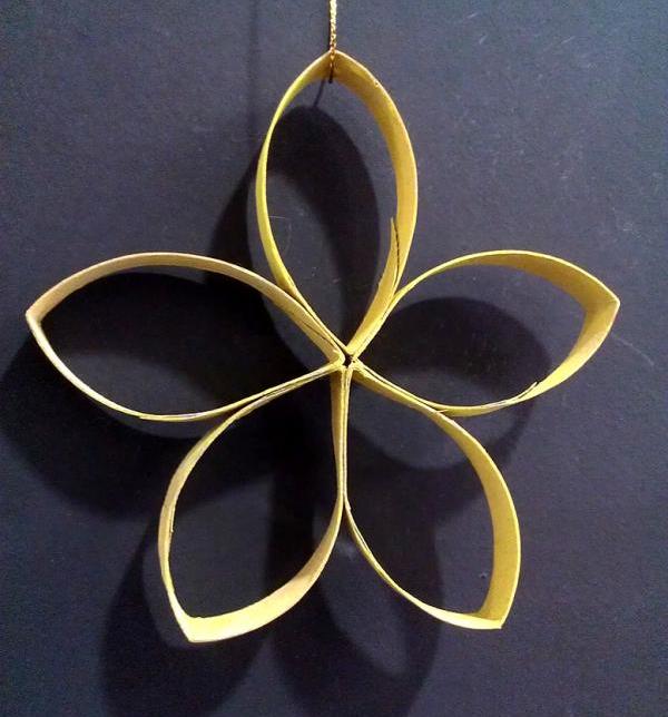 Manualidades fáciles - Flores con tubos de papel higiénico