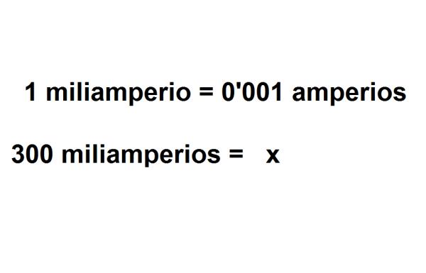 Cómo convertir miliamperios a amperios - Paso 2