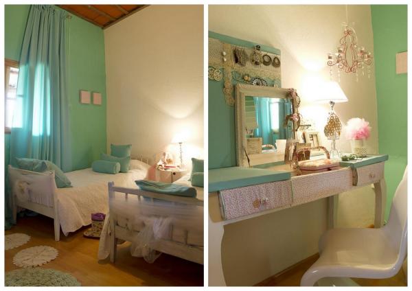 Tipos de verde para la decoración de dormitorios - Verde pastel: diseño fino y agradable 