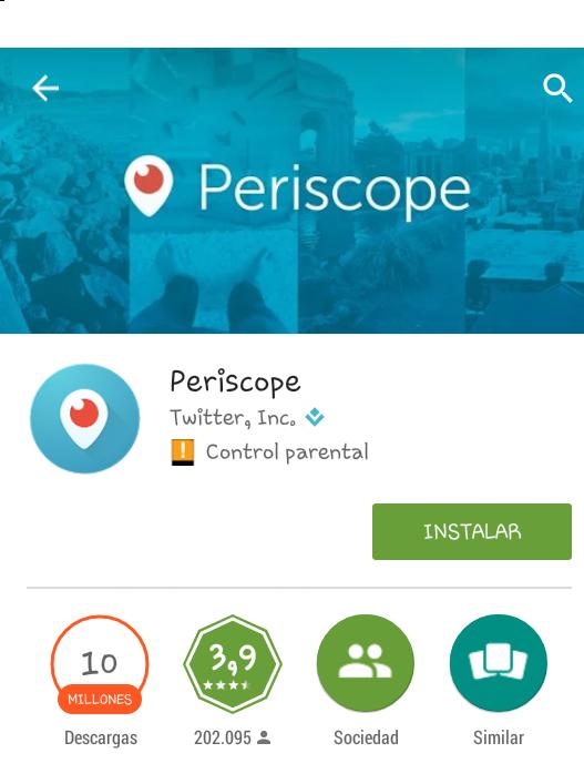 Cómo crear una cuenta en Periscope - Paso 1