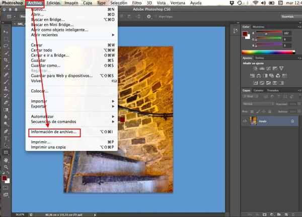 Cómo poner información a una imagen en Photoshop - Paso 1