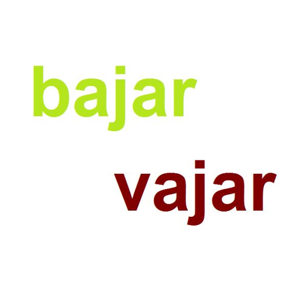 Cómo se escribe bajar o vajar