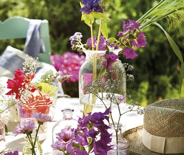 Ideas para decorar con flores - Decorar el jardín con flores