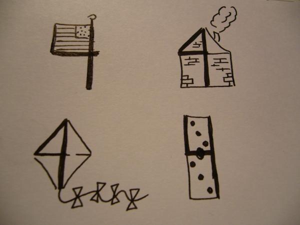 Cómo dibujar el número 4 de forma original - Paso 6