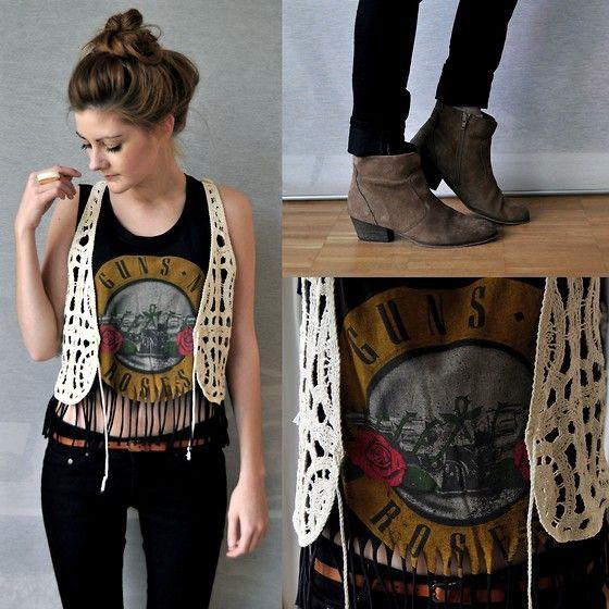 Cómo llevar un chaleco de encaje - Paso 3