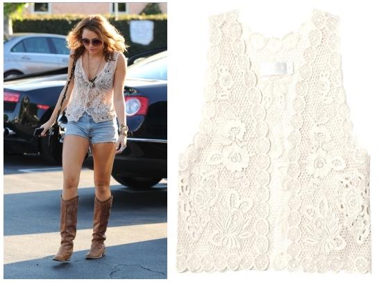 Cómo llevar un chaleco de encaje - Paso 5