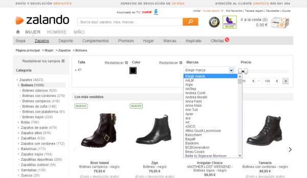 Cómo comprar en Zalando - Paso 3