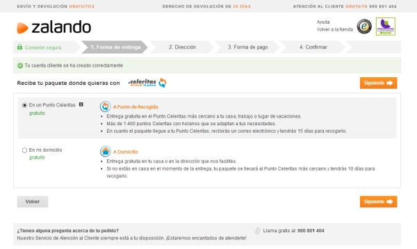 Cómo comprar en Zalando - Paso 7