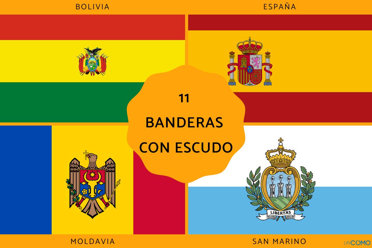 Banderas con escudo