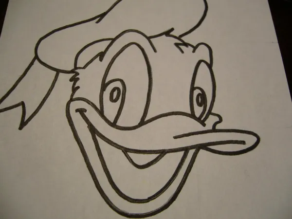 dibujos a lapiz del pato donald