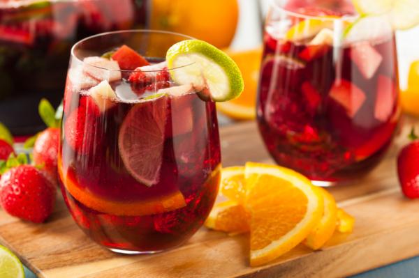 Bebidas para fiestas de adultos - Sangría 