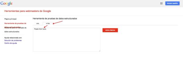 Cómo usar la Herramienta de prueba de datos estructurados de Google - Paso 4