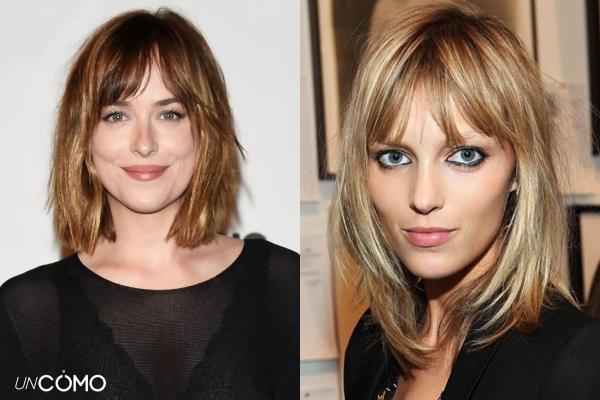 Cortes de pelo para el pelo fino y poco abundante - Media melena con flequillo