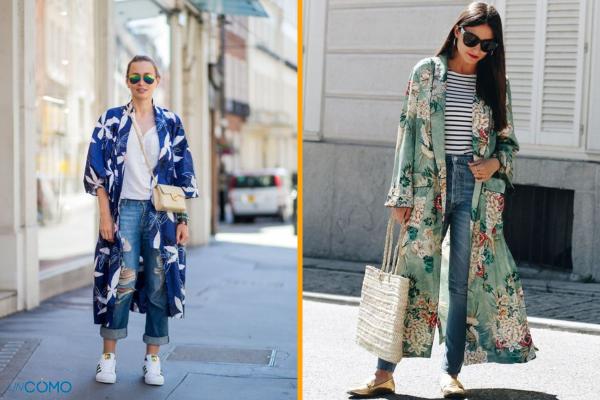 Cómo combinar un kimono - Con pantalones