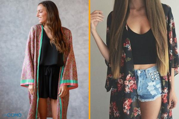 Cómo combinar un kimono - Juego con los volumenes