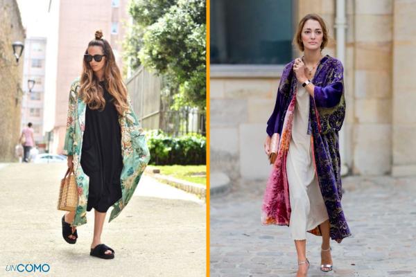 Cómo combinar un kimono - Vestidos lenceros