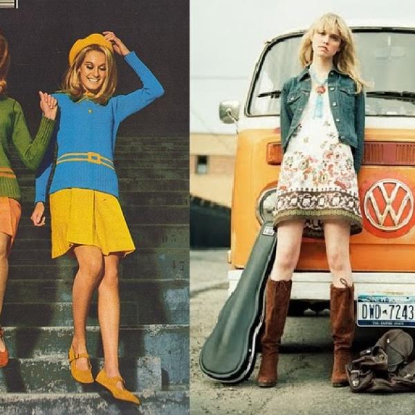 chicas de la moda de los 70