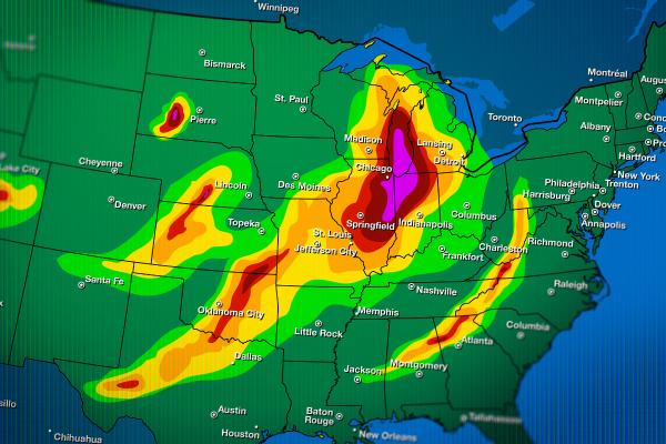 Tipos de mapas - Mapa meteorológico