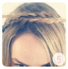 Cómo hacer una trenza alrededor de la cabeza - Paso 3