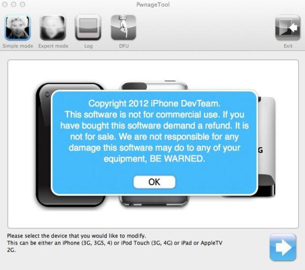 Cómo hacer jailbreak en iPhone 3GS con PwnageTool - Paso 3
