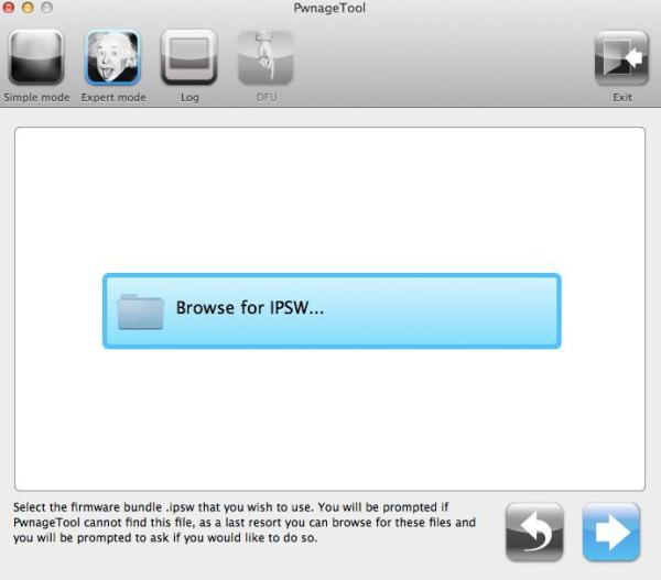 Cómo hacer jailbreak en iPhone 3GS con PwnageTool - Paso 5