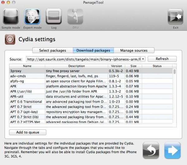 Cómo hacer jailbreak en iPhone 3GS con PwnageTool - Paso 9