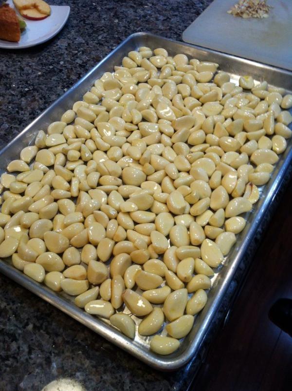 Cómo hacer manteca de ajo asado - Paso 2